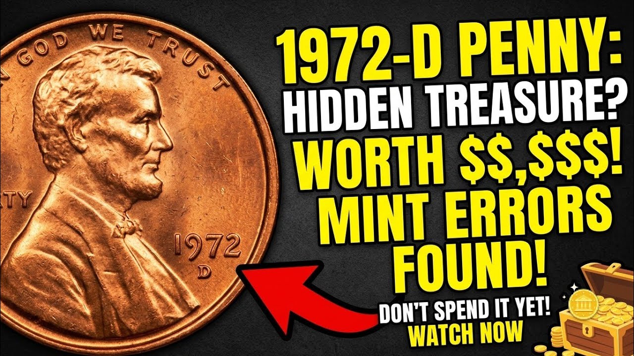 1972-D Lincoln Memorial Penny Value? Rare Errors Worth Hundreds or Thousands of Dollars!