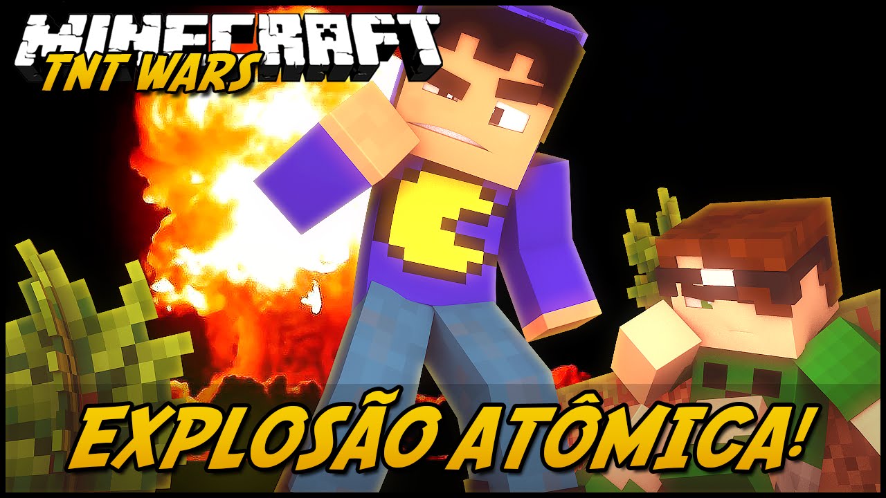 Minecraft: EXPLOSÃO ATÔMICA! #2 (TNT WARS C/ LUCKY BLOCK MOD)