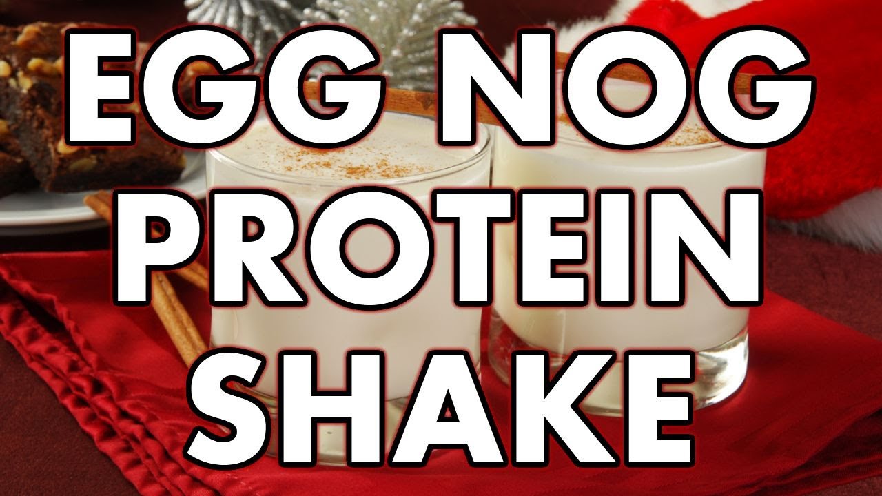 BODYBUILDING EGG NOG PROTEIN SHAKE