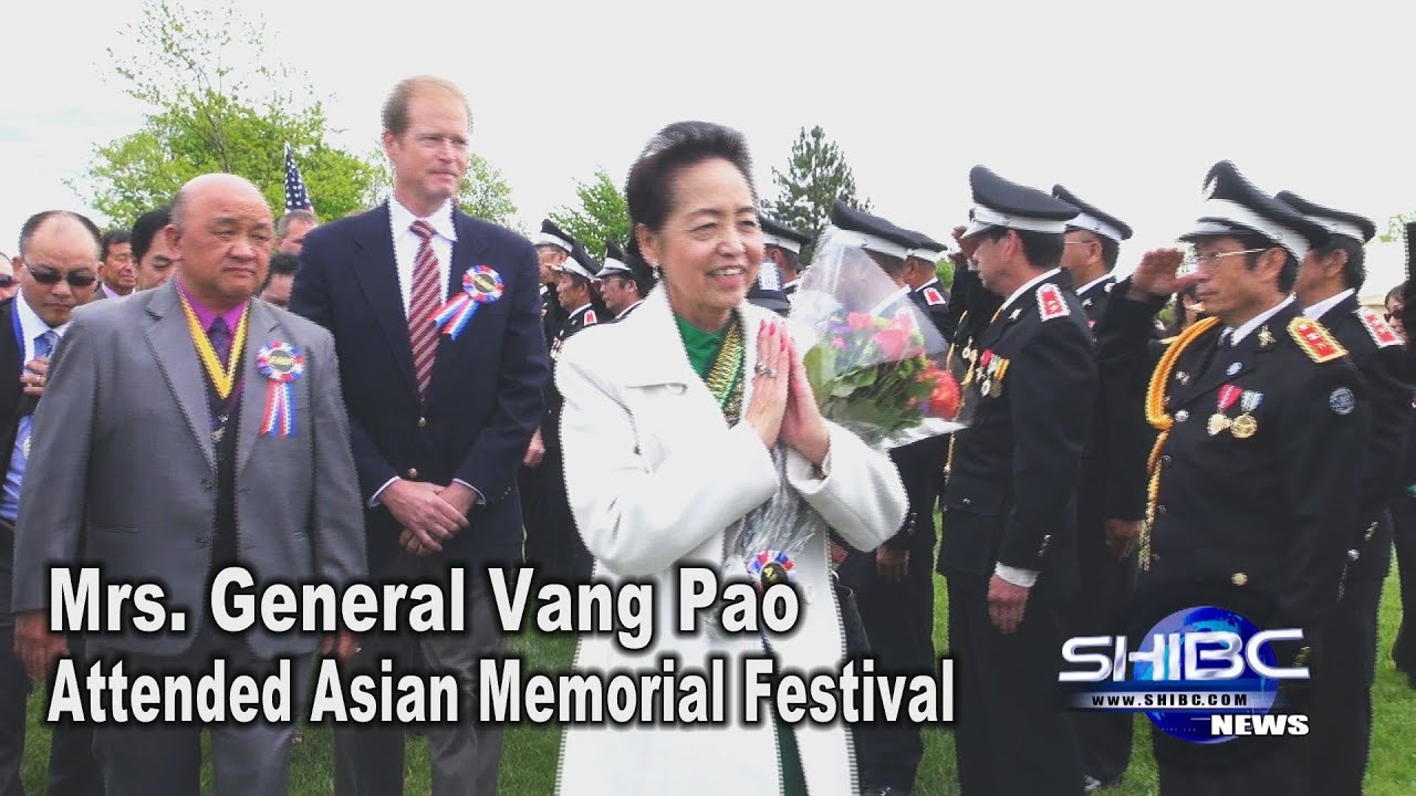 Suab Hmong News:  Mai Song Vang, Mrs. Gen. Vang Pao, attended Asian Memorial Festival in WI