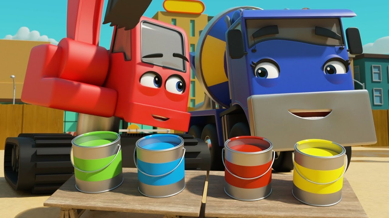 Mixing Colors! | Digley & Dazey | Baby Cartoons - Toddler Sing Alongs | Moonbug