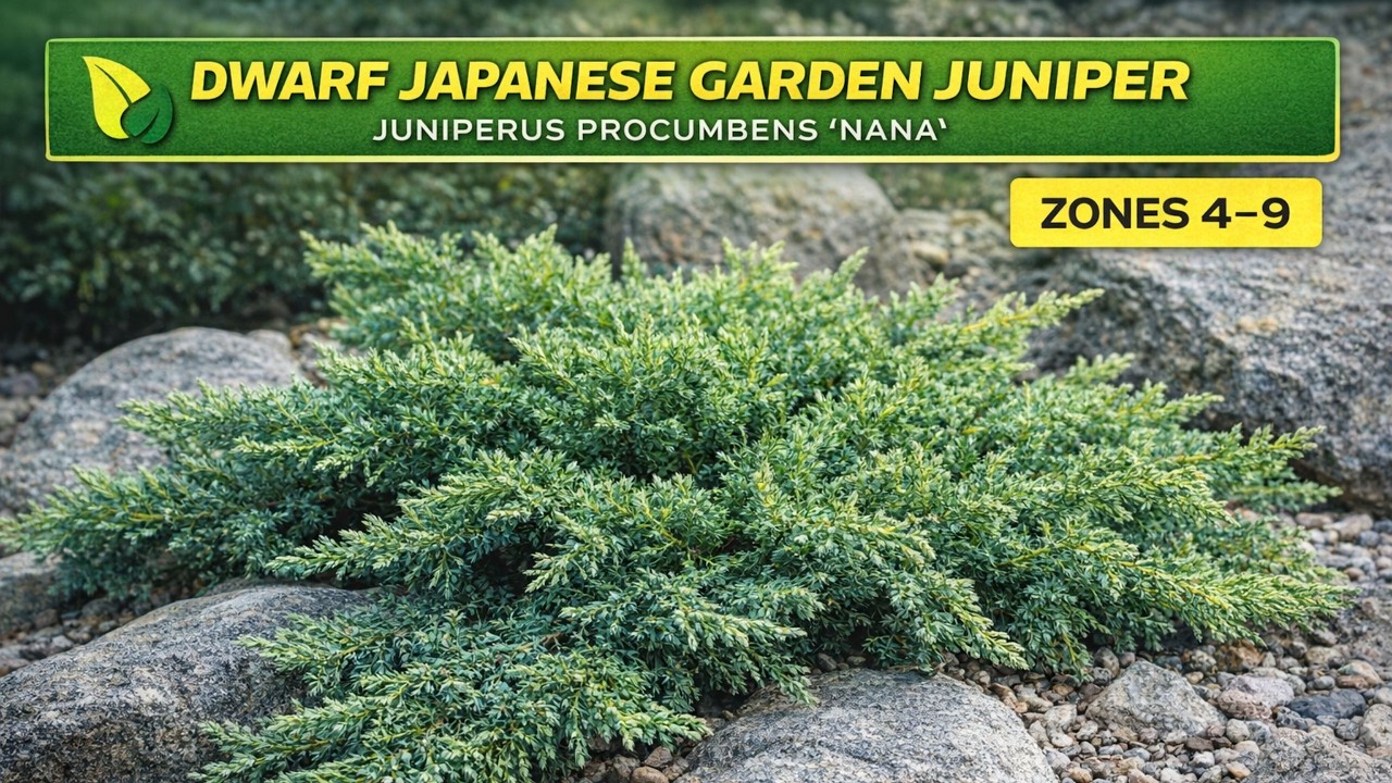 DWARF JAPANESE GARDEN JUNIPER | Juniperus procumbens 'Nana'