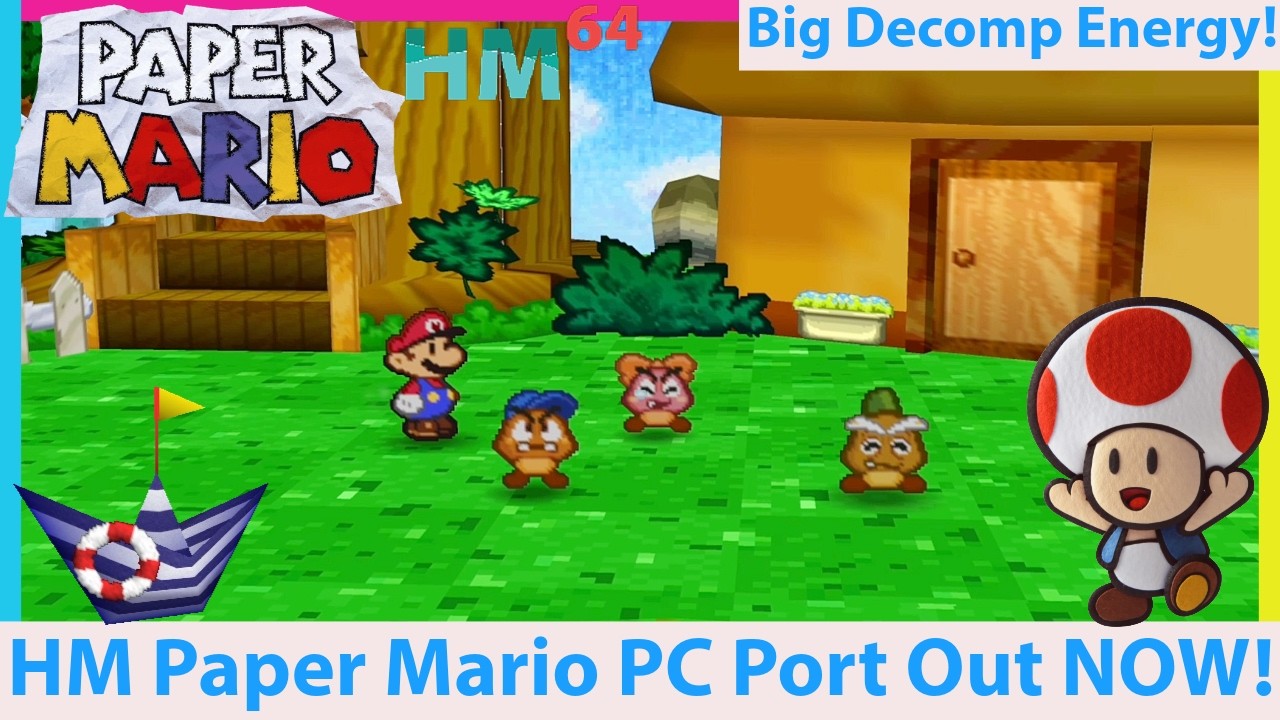 Paper Mario PC Port is OUT! Harbour Masters PaperBoat is Here