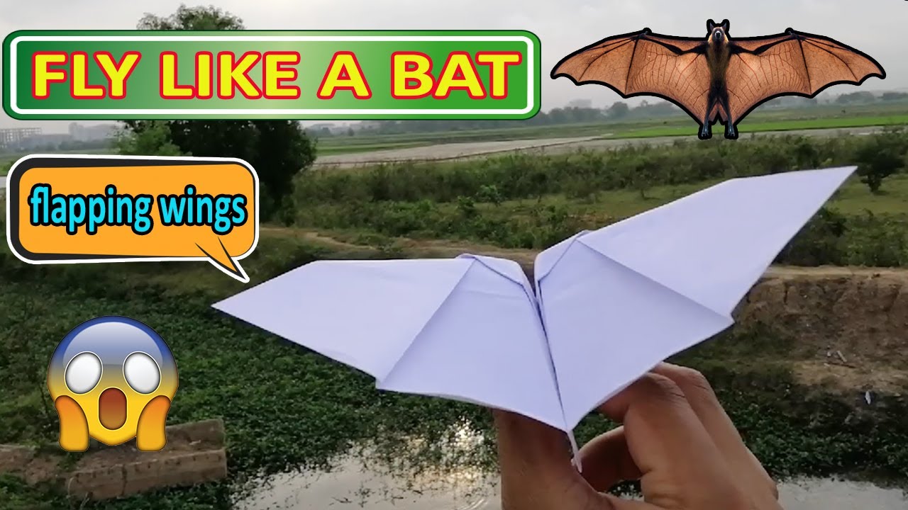 How to Make a Paper Plane Fly Like a Bat (Flapping Wings) @paperplaneschannel1111