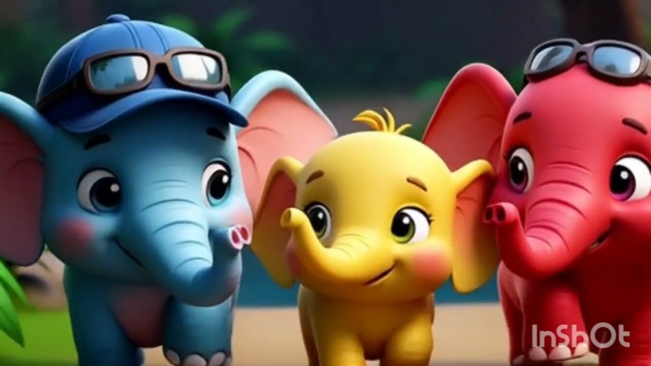 🐘Ek mota hati ghumne chala | “एक मुट्टा हाथी घूमने चला।”#cartoon #elephant #kids#hindirhymes 