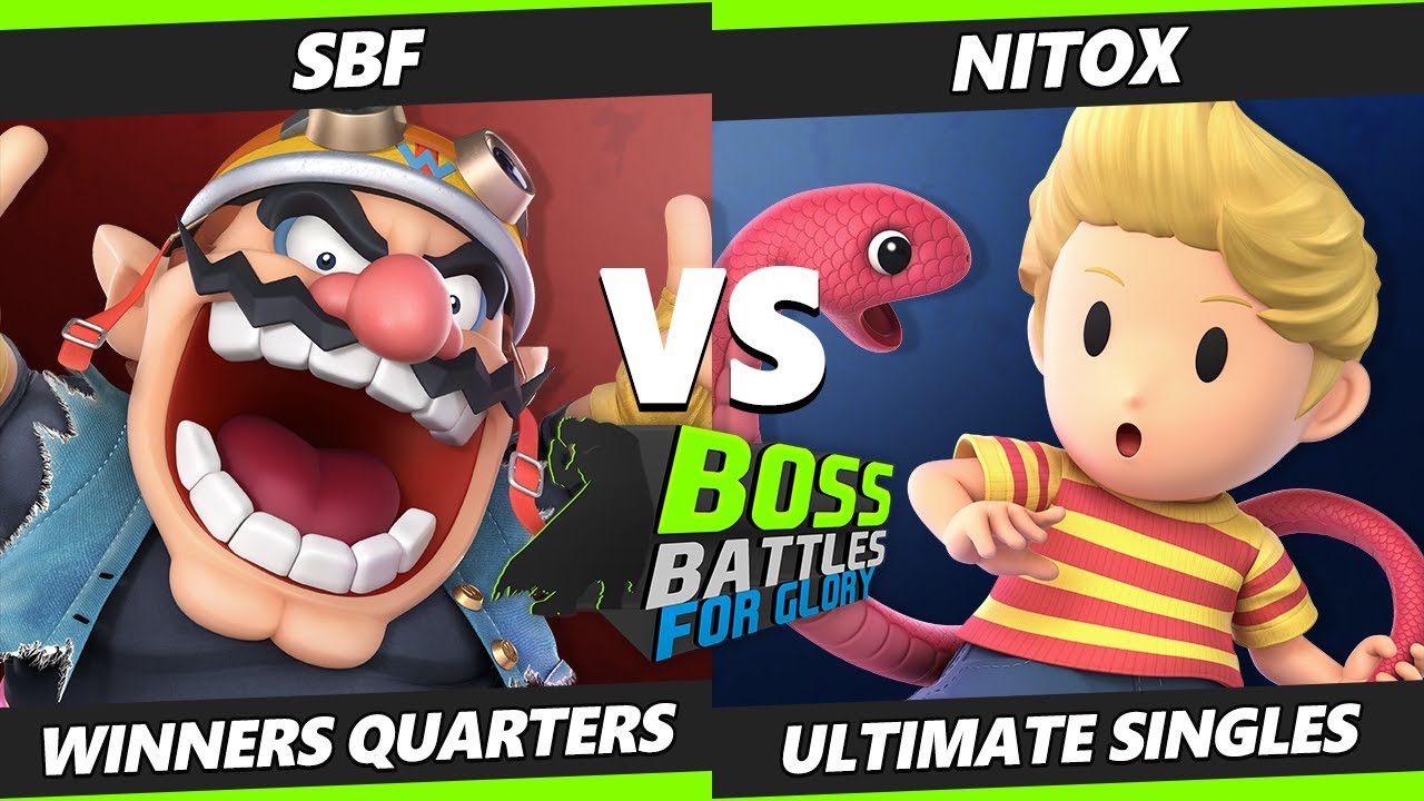 BOSS BATTLES: FG Winners Quarters - SBF (Wario) Vs. Nitox (Lucas) SSBU Ultimate Tournament