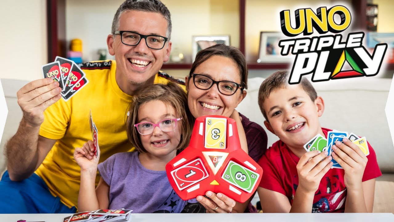 UNO TRIPLE PLAY É 3 VOLTE PIÙ DIVERTENTE? Sfida di Gioco in Famiglia GBR
