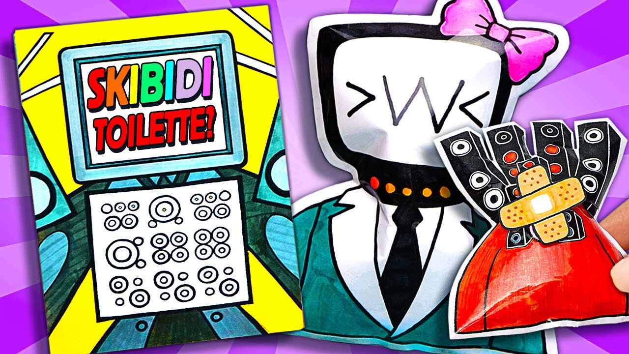 EINFACHES DIY! Skibidi-Toilettenspielbuch mit den lustigsten Überraschungstricks