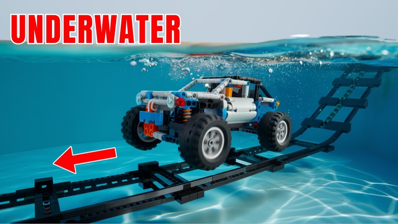 Lego Technic Car: бросайте вызов экстремальным гонкам под водой и шокирующим результатом