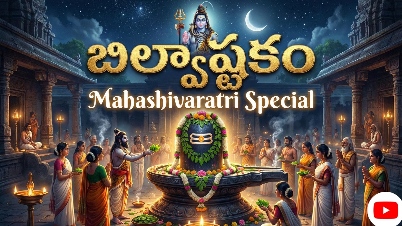 బిల్వాష్టకం | Bilvashtakam Telugu with Lyrics | Powerful Shiva Stotram | Om Namah Shivaya