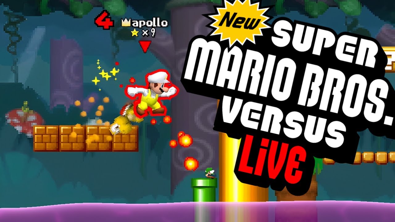 New Super Mario Bros Versus LIVE (viewer lobbies)