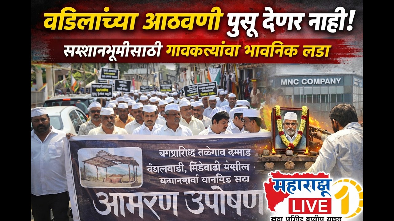 “विकासाच्या नावाखाली स्मशानभूमीच गायब!  वडिलांच्या आठवणी पुसू देणार नाही!  गावकऱ्यांचा भावनिक लढा”