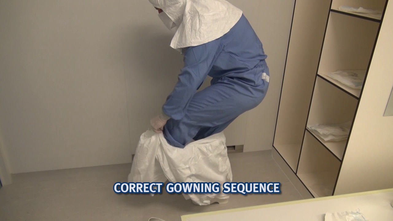 GMP compliant procedure for gowning(donning) the Tyvek®  IsoClean® garment and accessories