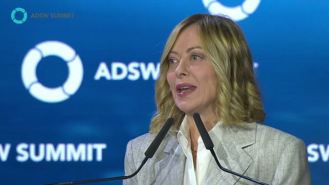 Italian Prime Minister Giorgia Meloni Calls to Meet Global Energy Goals and Demand | ADSW 2025