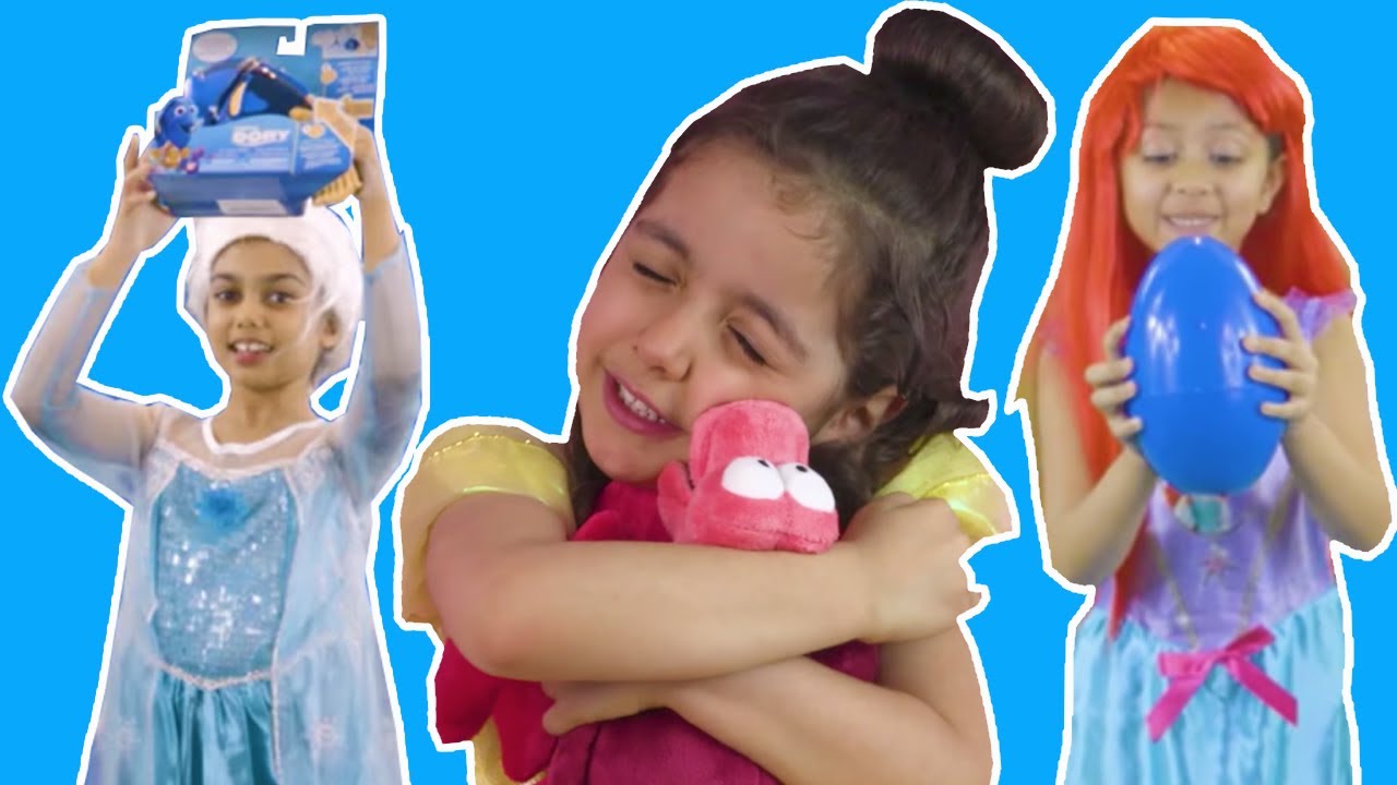 FROZEN ELSA - МЕРМАИД 🐠 Диснеевские принцессы в реальной жизни. Ариэль Белл. Найдя яйца с сюрпризом
