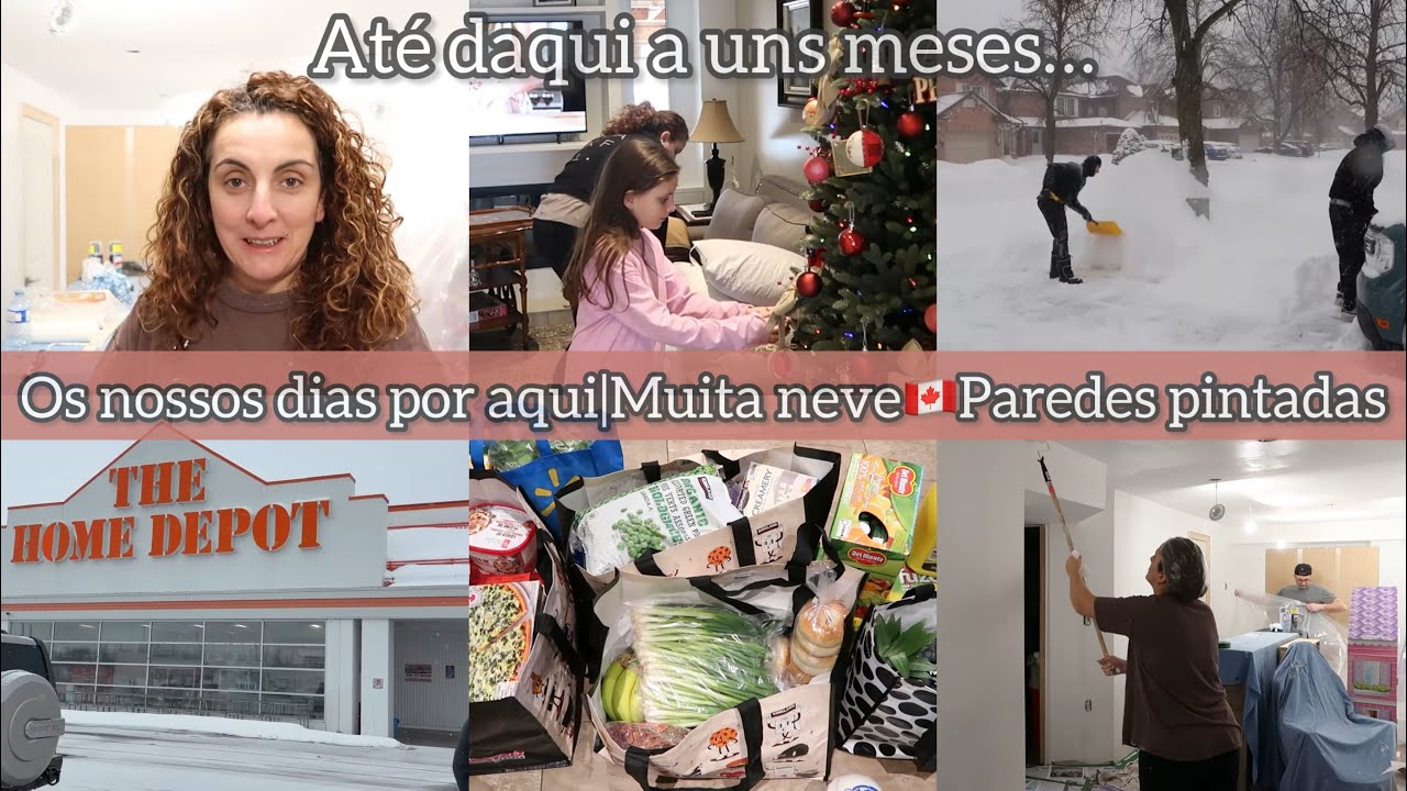 Os nossos dias por aqui/Muita neve/Andamos nas pinturas/Agora so daqui a una meses/Compras e mais...