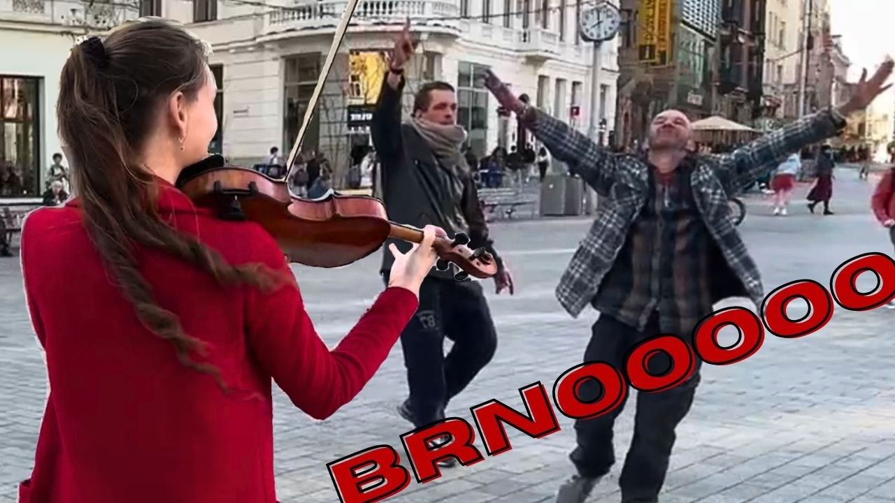 Brněnské podsvětí vs The Final Countdown | Busking Housle