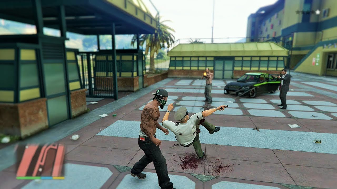 GTA 5 - Franklin, Michael and Trevor Five Star Escape From The RACETRACK # 18
