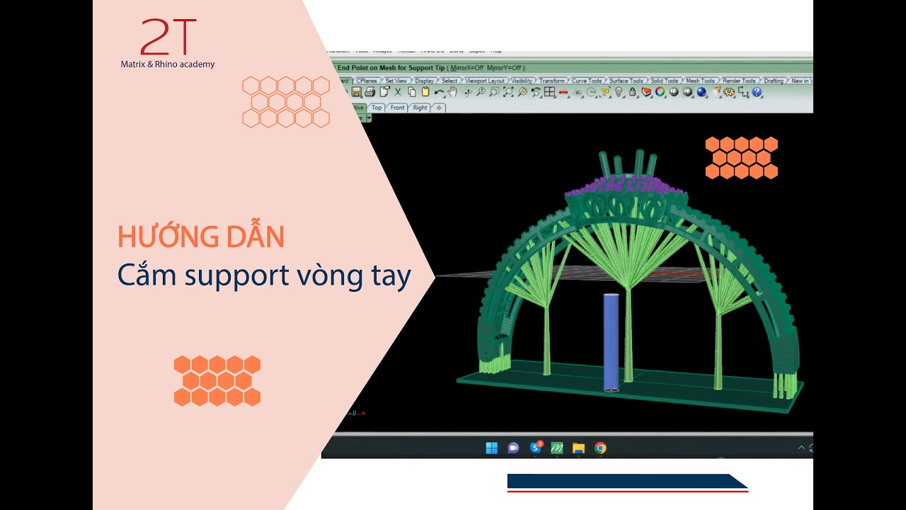 Hướng dẫn cắm support in 3D vòng tay