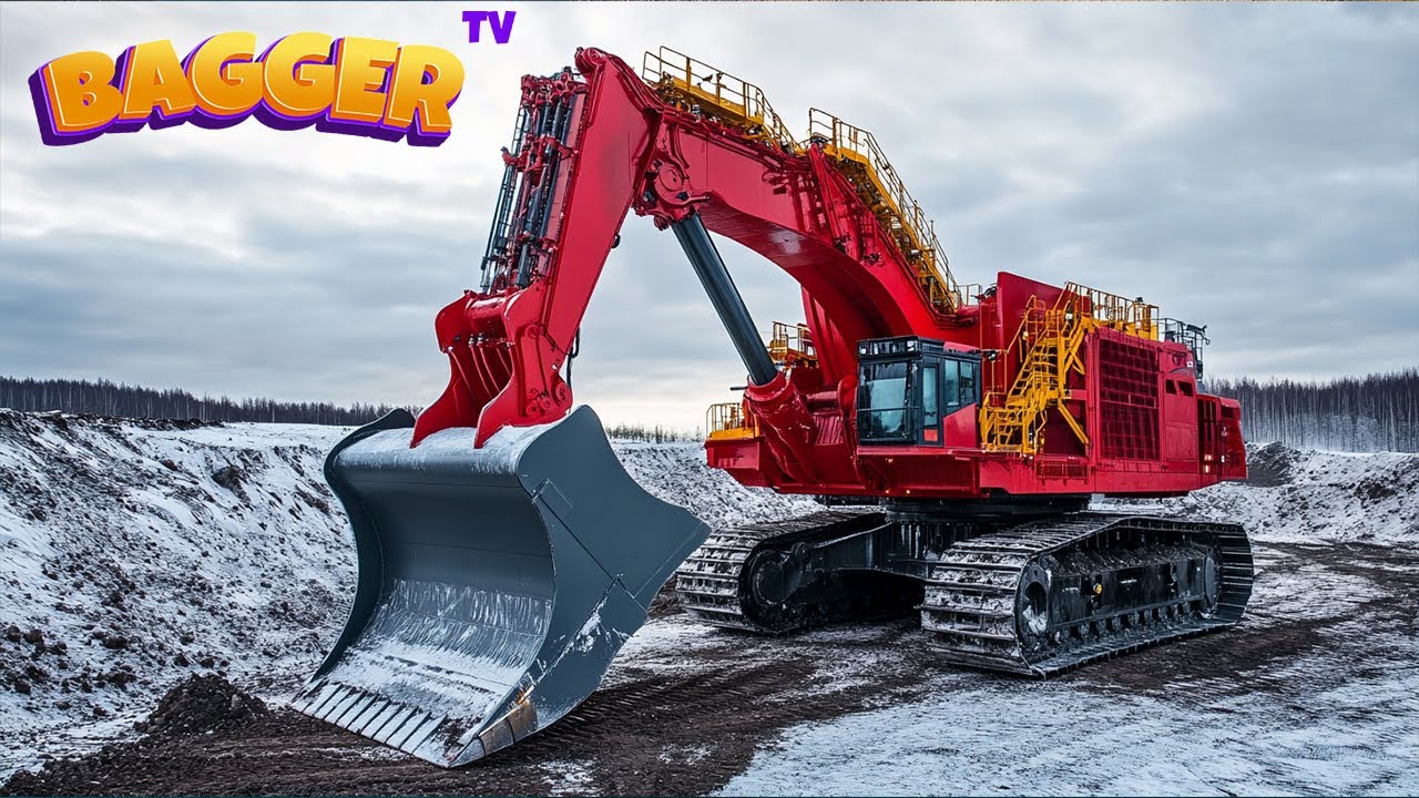 🦺 Bagger Abenteuer 👷 Bagger f&uuml;r Kinder, Bagger im Einsatz - Kipplaster, Radlader, LKW, Baustelle