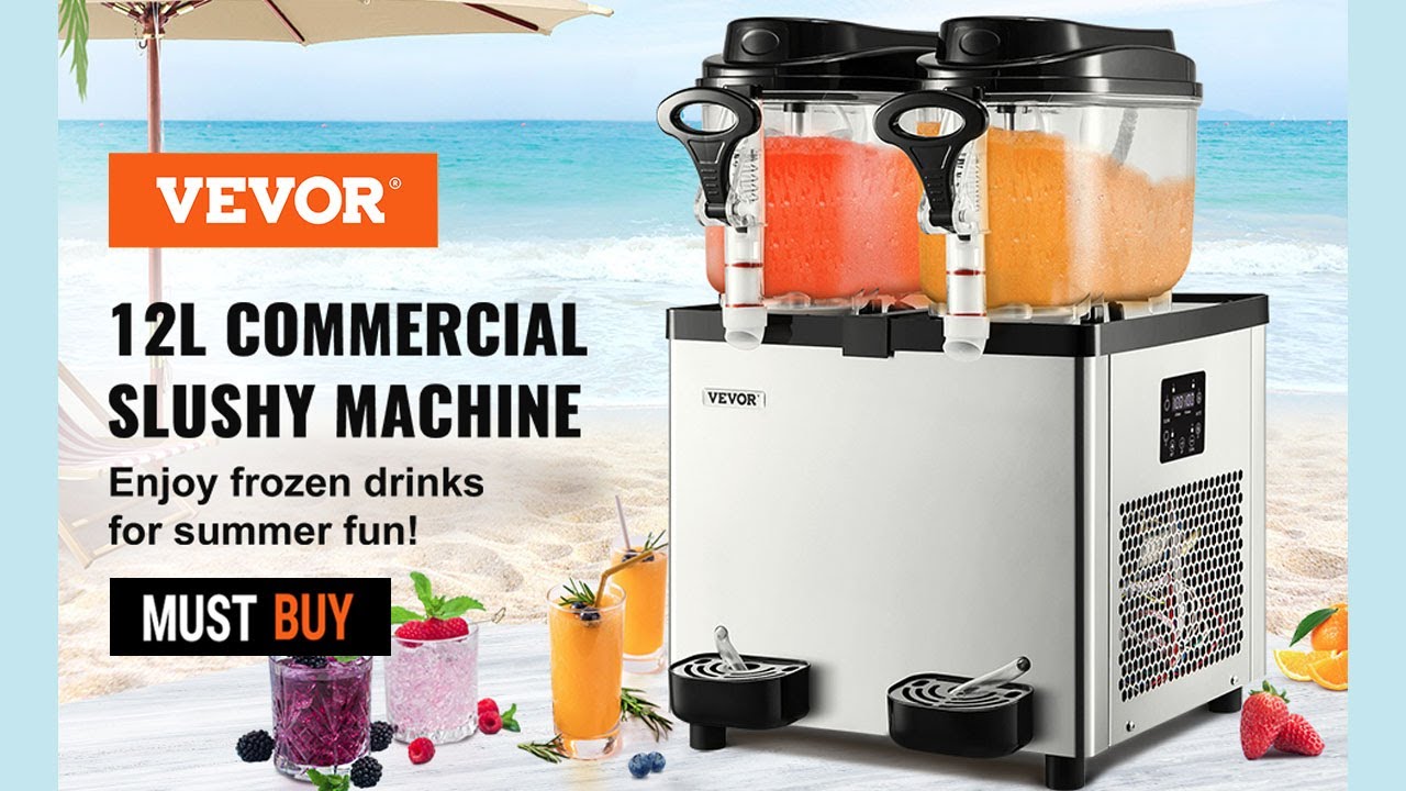 VEVOR Commercial Slushy Machine,  for Supermarkets Cafes Restaurants Bars and Home Use