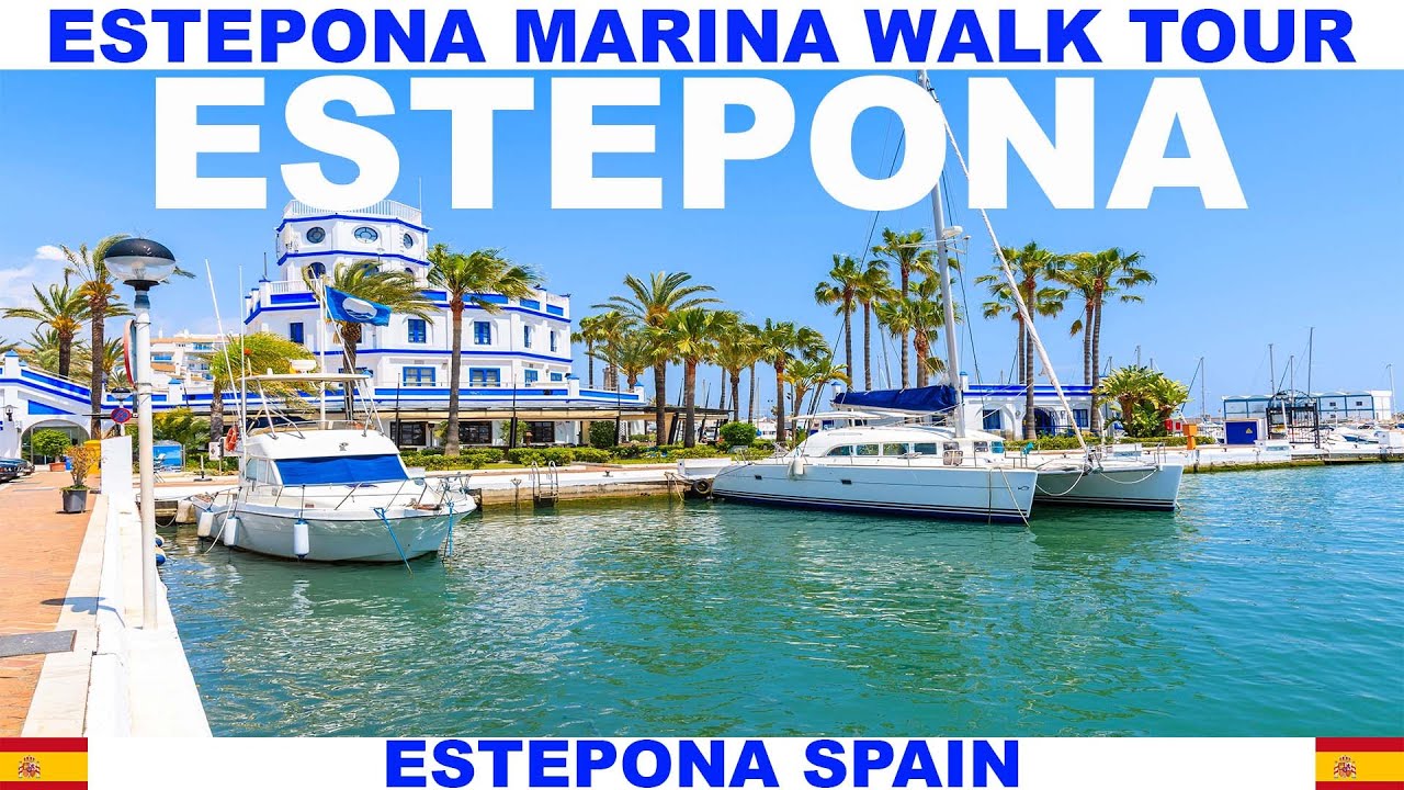 ESTEPONA SPAIN MARINA WALK - PORT OF ESTEPONA - PUERTO DEPORTIVO DE ESTEPONA - RESTAURANTS - BARS