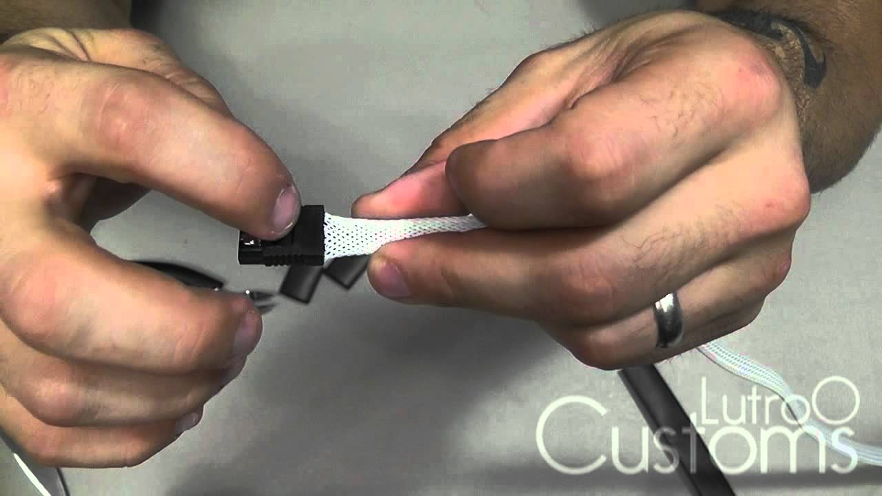 Lutro0 Customs - Data Sata Cable Sleeving Guide