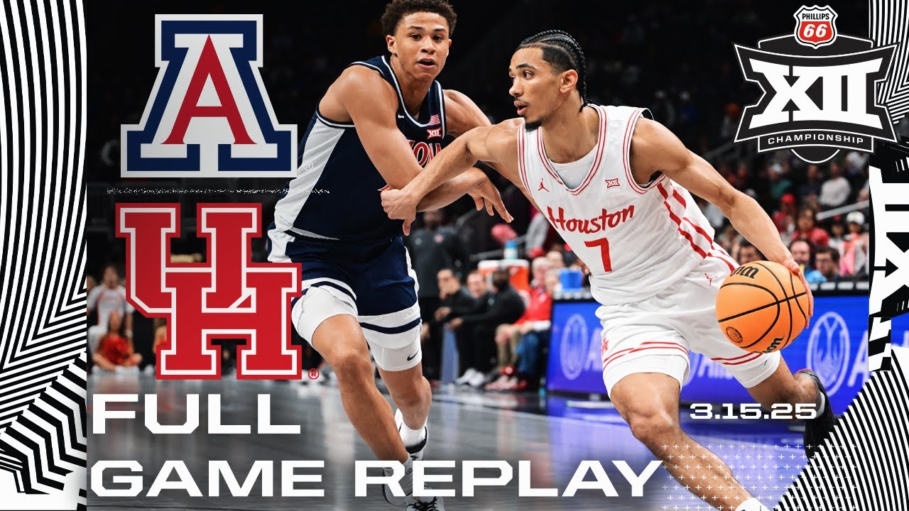 Arizona vs Houston (3.15.25) Full Game Replay | '25 Phillips 66 Big 12 Men's Basketball Championship