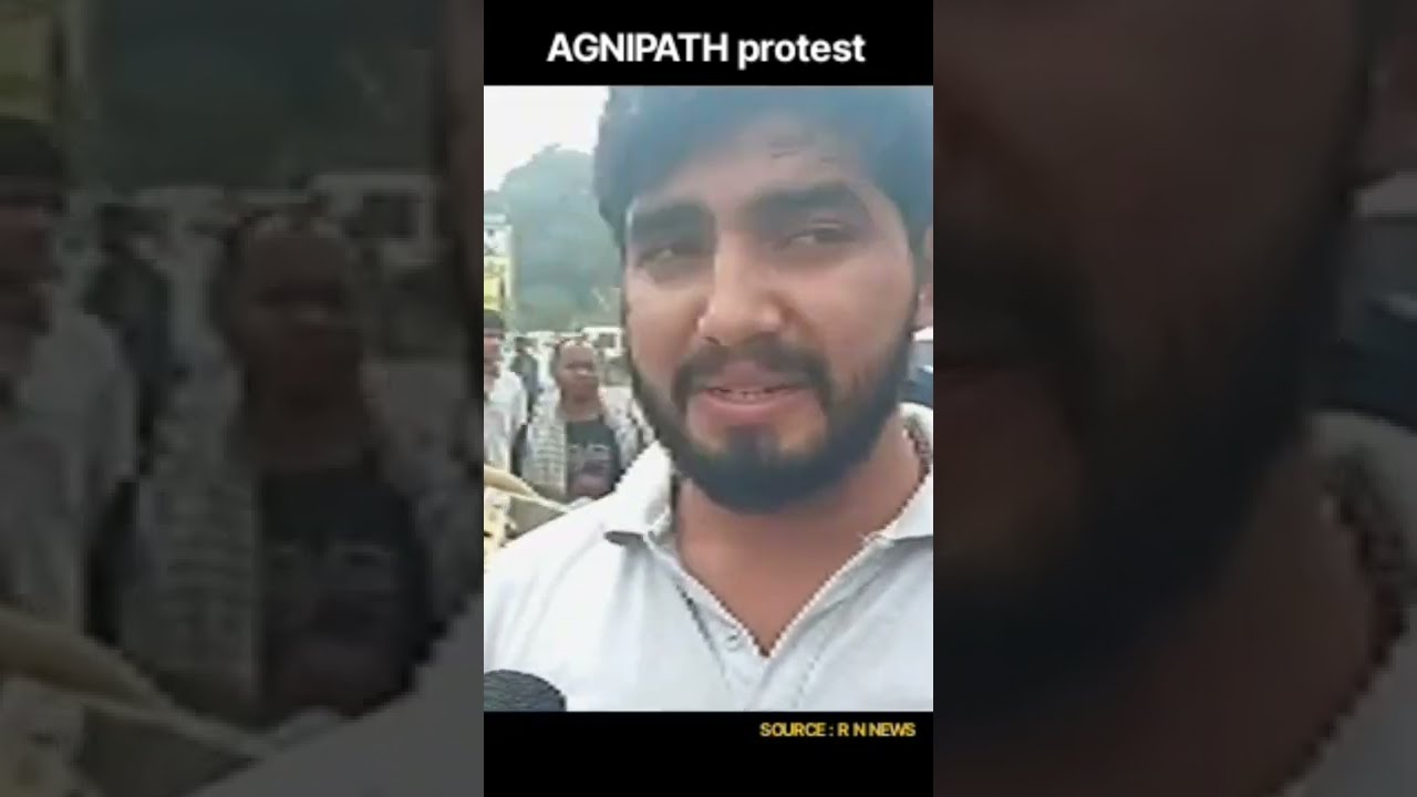 Man cried | Car Burned into fire | Agnipath Protest  2022 | Agnipath scheme man cried #96 #shorts