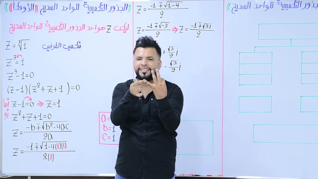 سادس العلمي / الفصل الاول / الجذور التكعيبية للواحد الصحيح الجزء الاول (الأومكا) / أ.محمد قاسم