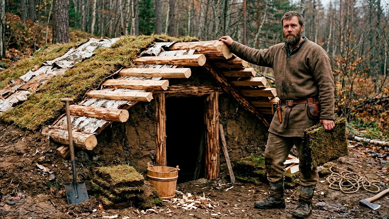 Build This $0 Medieval Dugout &mdash; Warm at Minus 40&deg;F