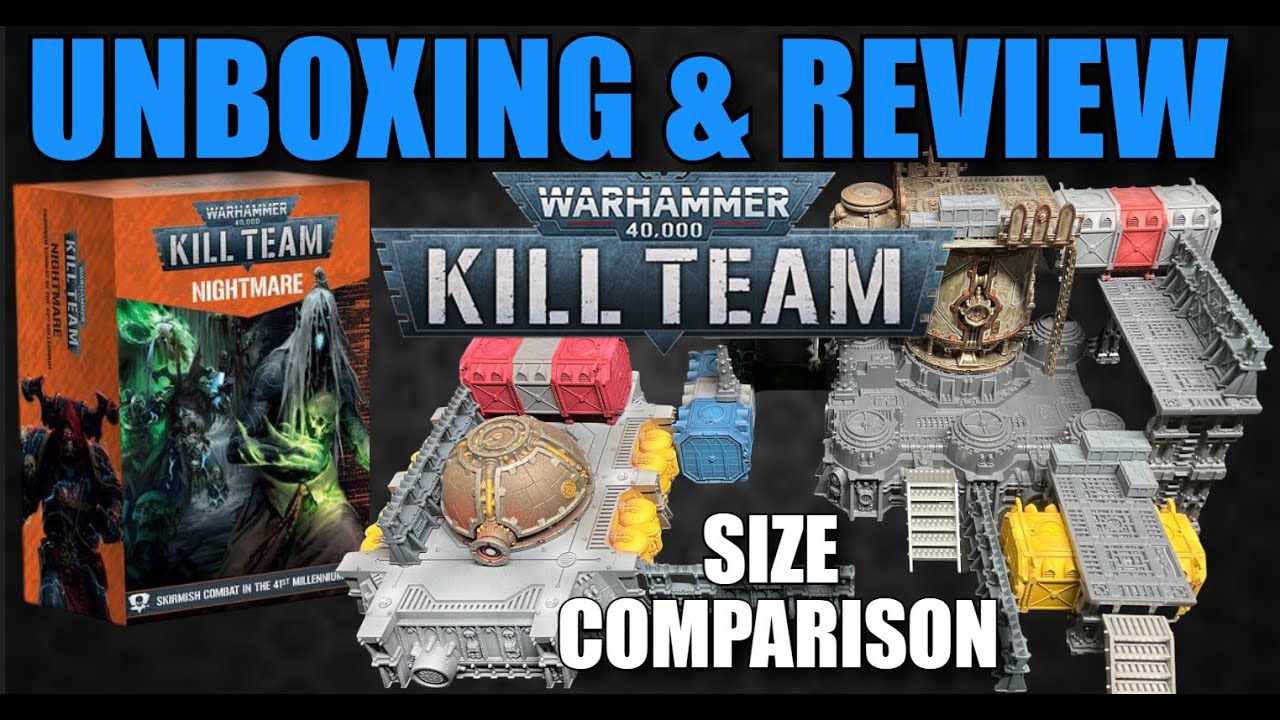 Unboxing Warhammer 40,000 Nightmare Night Lords & Mandrakes Terrain Comparison #new40k