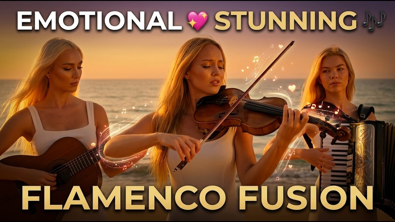 The Most Beautiful Fusion!! Flamenco, Accordion And Violin in Beautiful Spain