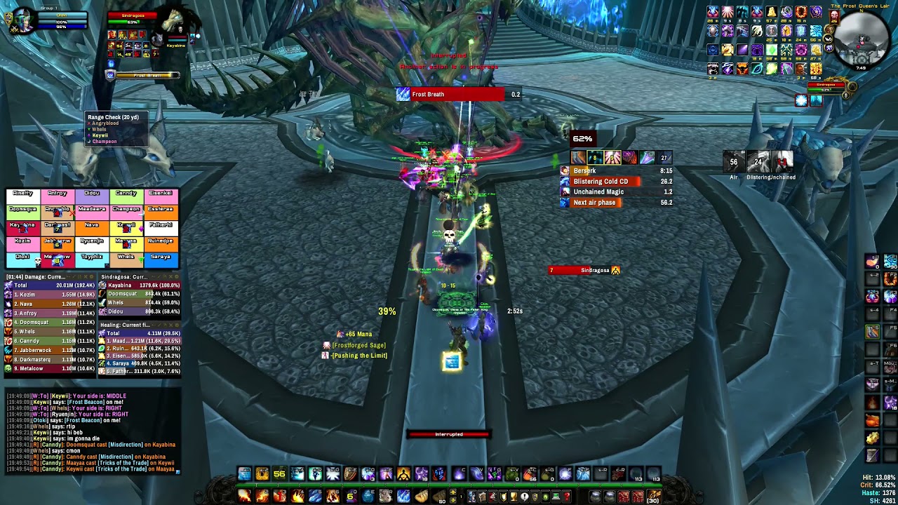 Warmane Wotlk| Sindragosa 25HC Fire Mage PoV
