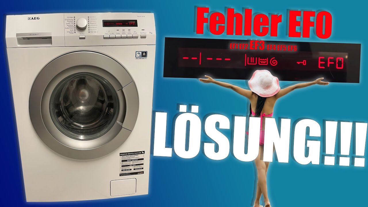 🔧 AEG Waschmaschine Fehler EF0 | EF3 Wasserschaden & Undichtigkeiten finden und reparieren! 💦