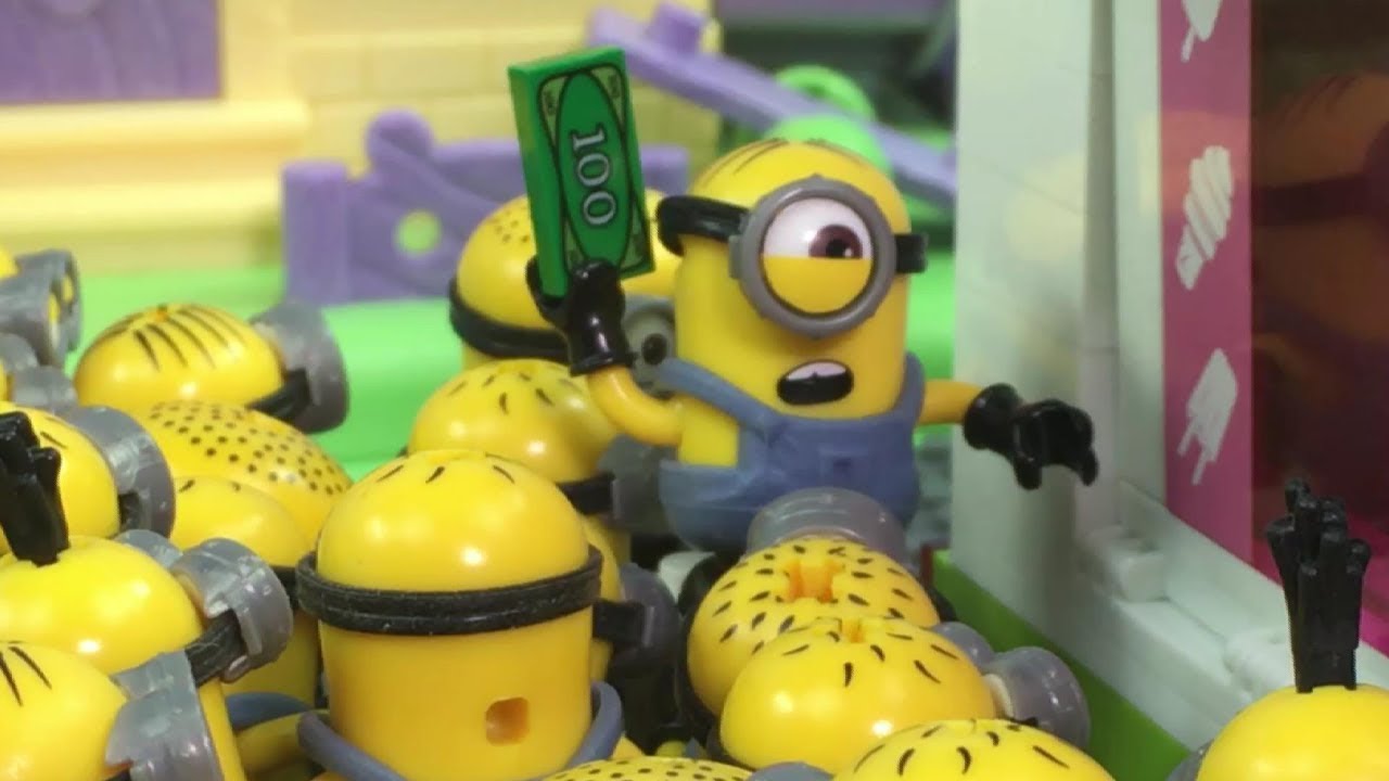 Minions and Ice Cream Truck Stop Motion Despicable me 2