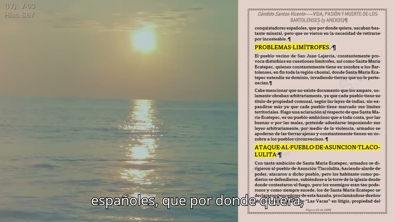 (IV-03) Historia de San Bartolo Yautepec