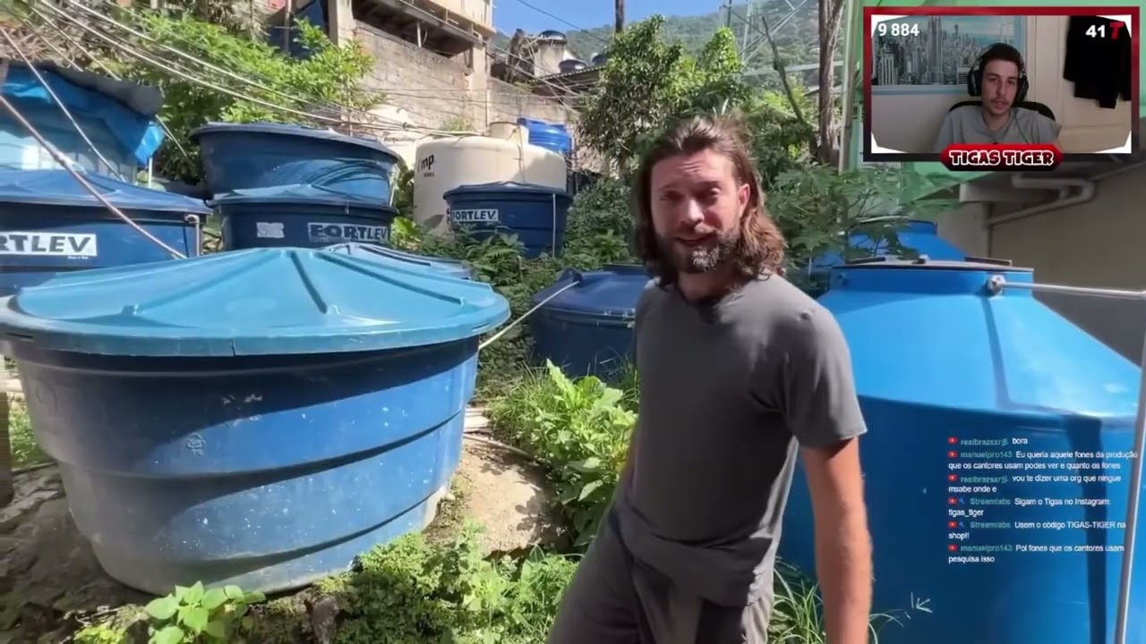 STREAMER PORTUGUÊS REAGINDO À MAIOR FAVELA DO BRASIL (Rocinha)