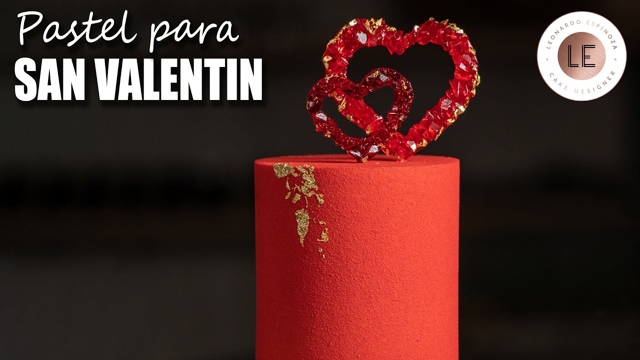 Pastel SAN VALENTÍN | Efecto TERCIOPELO | Topper de geodas