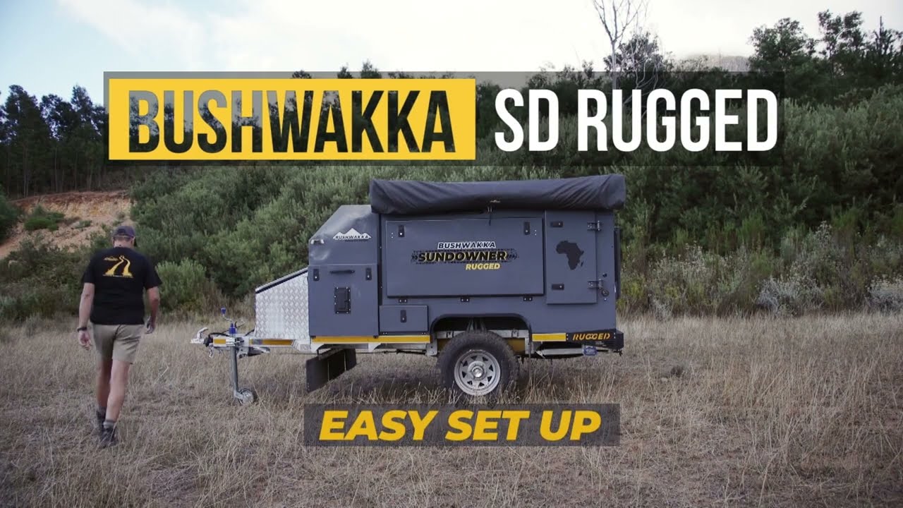 Bushwakka Sundowner Rugged | Łatwy montaż | Przyczepa kempingowa terenowa z 2 miejscami sypialnymi