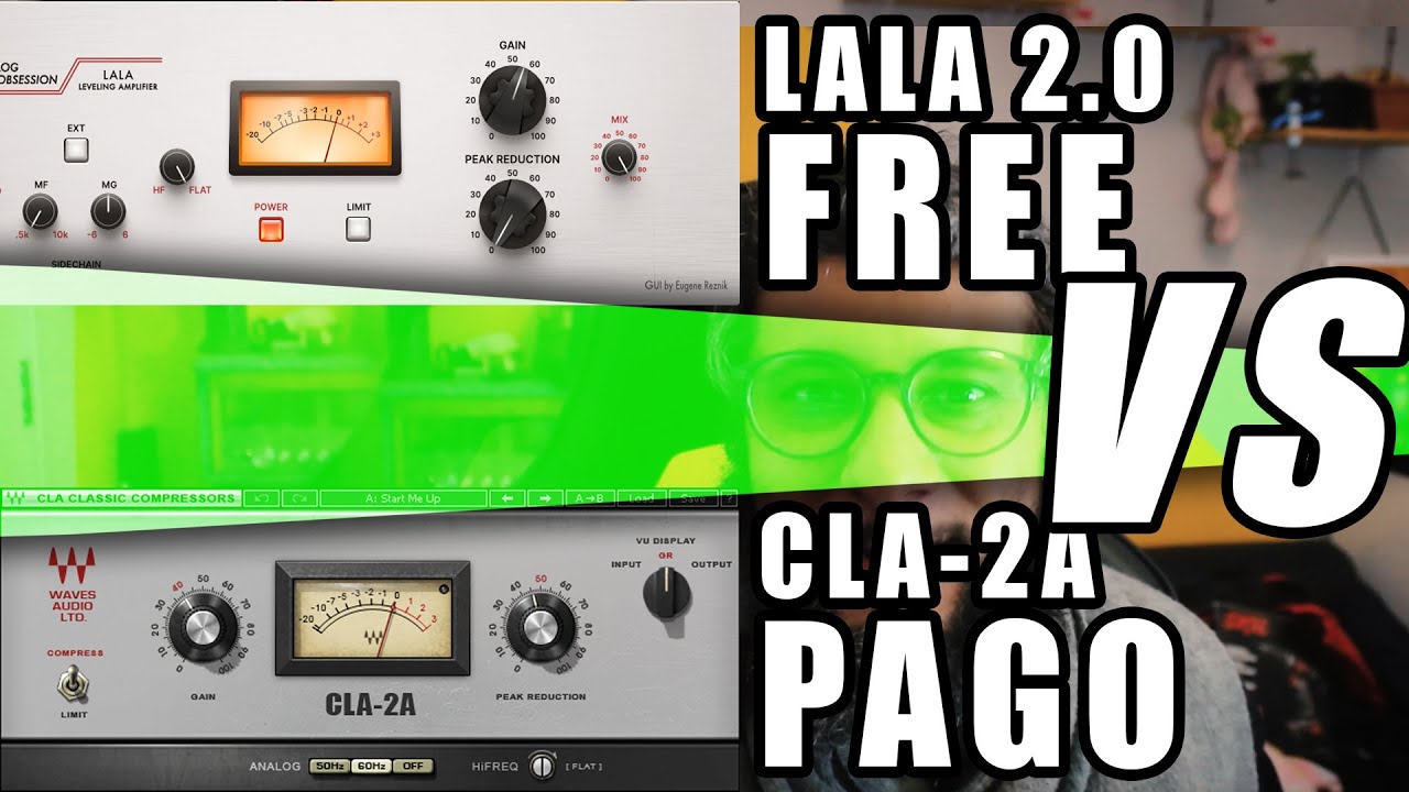 Comparando NOVO compressor de voz FREE Lala 2.0 e CLA-2A (Waves)