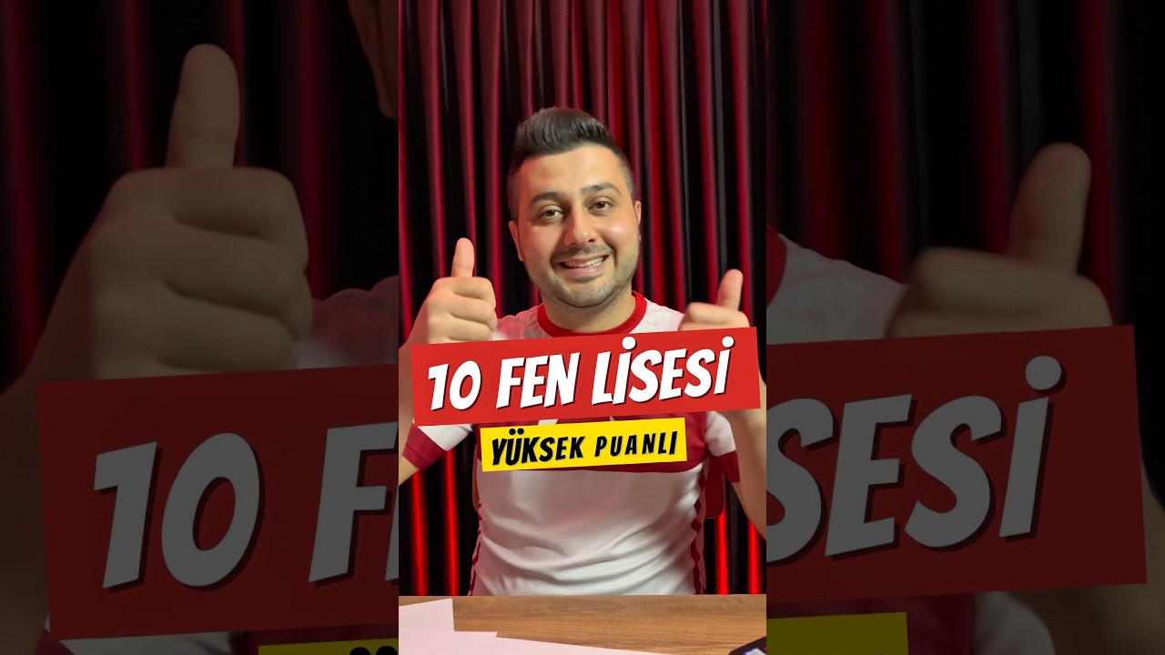 T&uuml;rkiye&rsquo;nin En Y&uuml;ksek Puanlı 10 Fen Lisesi #lgshazırlık #lgs2025 #fenlisesi