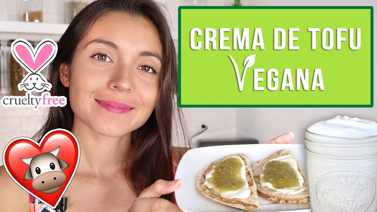 CREMA VEGANA - DE TOFU - FÁCIL Y RÁPIDA - SIN NUECES - MEDÍA CREMA - CREMA DE LECHE