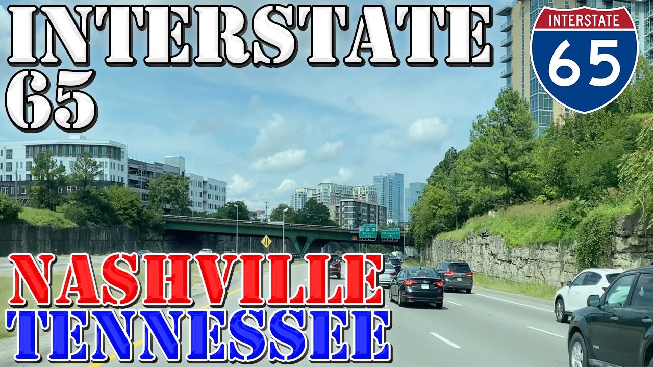 I-65 North - Nashville - Tennessee - 4K Highway Drive