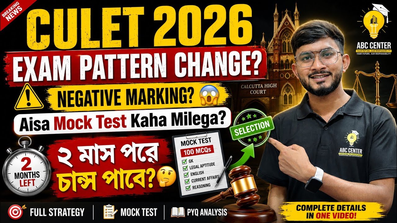 Calcutta University Law Entrance 2026 | Complete Syllabus, Exam Pattern, Negative Marking & Cut Off