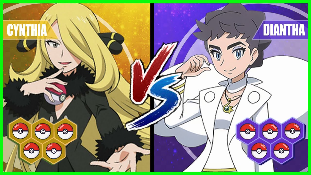 Pokemon Battle Pedia: Cynthia Vs Diantha