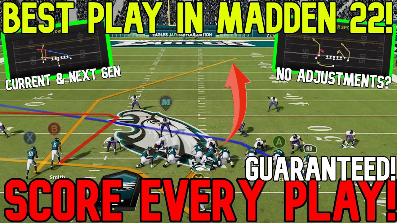 ONLY PLAY U NEED! This Glitch Route SCORES VS EVERY DEFENSE in Madden NFL 22! Offense Tips & Tricks