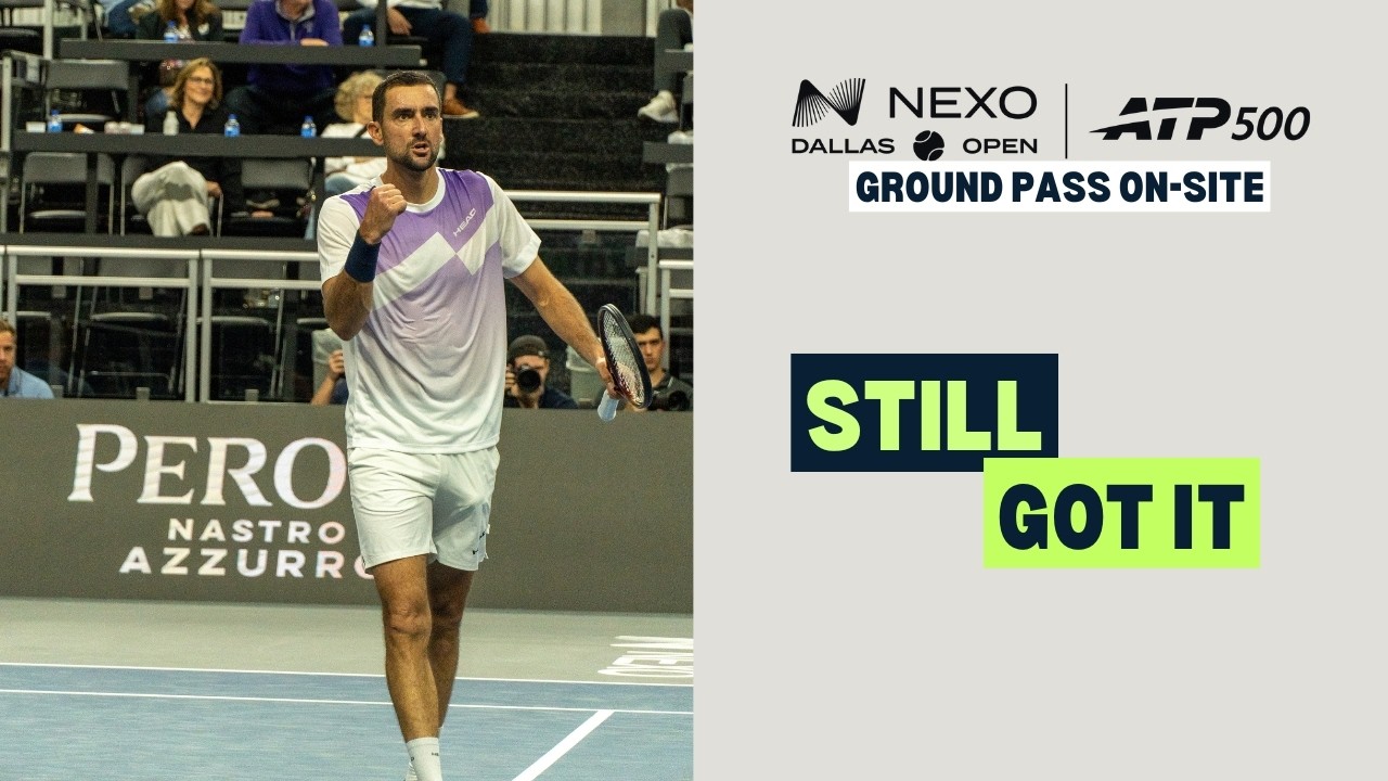 Dallas Open Day 2: Packed Crowds, Cilic’s 600th Win & Off Season Athletes