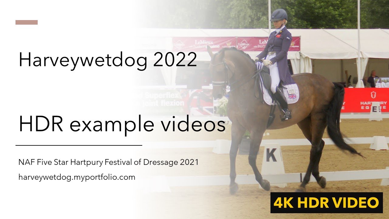 HDR example of Grand Prix Special test; NAF 5* Hartpury Festival of Dressage 2021