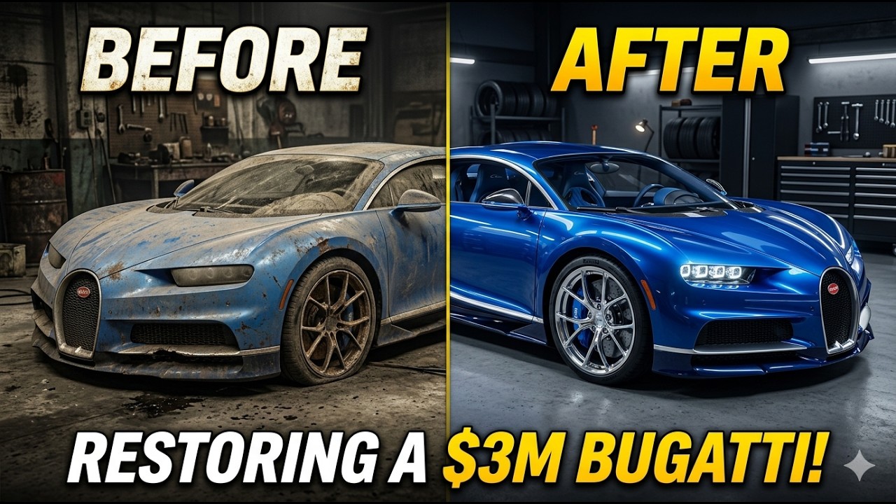 Bugatti Chiron Restoration | ASMR Hypercar Transformation from Rusted to Pristine